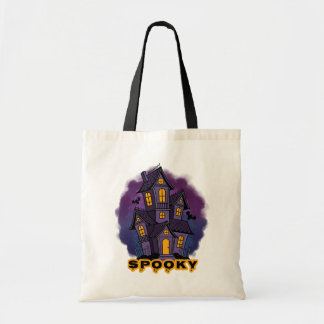 Bolso De Tela Creepy Purple Mansion Spooky Haunted House