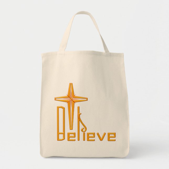 Bolso De Tela Creer cristiano (Frente)