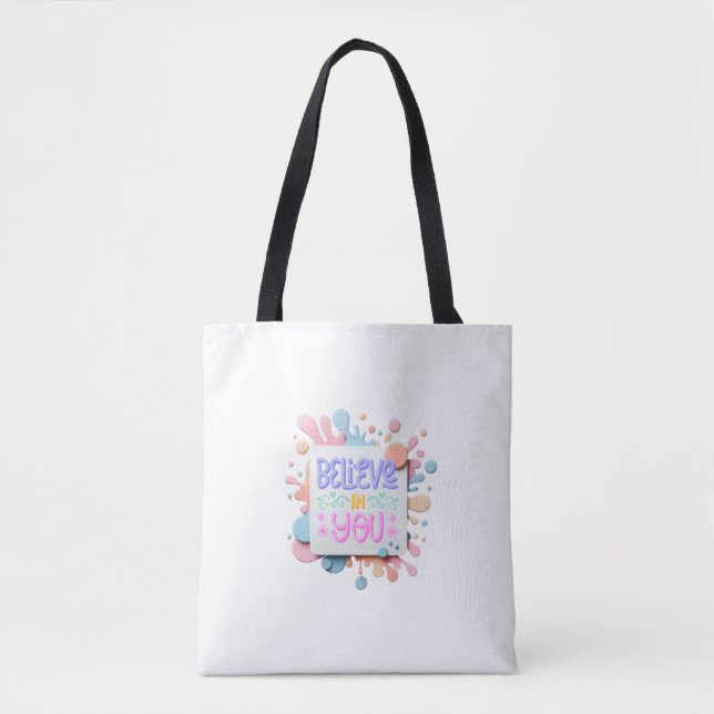 Bolso De Tela Creer en ti (Anverso)