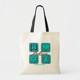 Bolso De Tela Creer Inspiraciones Cáncer de Ovario