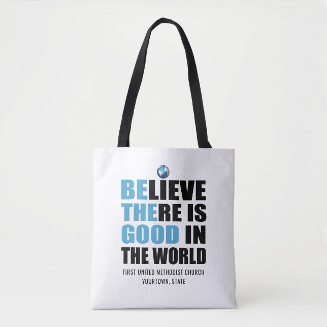 Bolso De Tela Creer Que Hay Bien | Sé el buen Personalizado (Anverso)
