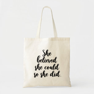 Bolso De Tela Creía que podía hacerlo así que lo hizo