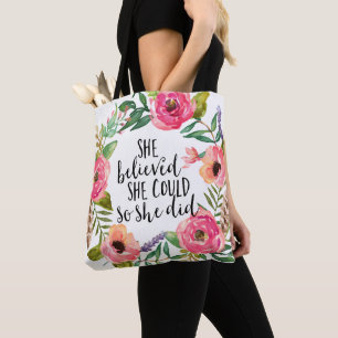 Bolso De Tela Creía que podía hacerlo así que lo hizo