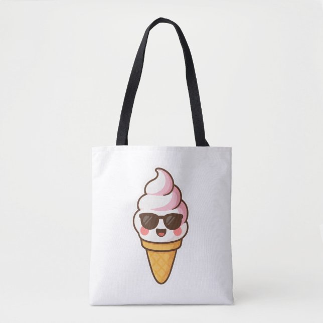 Bolso De Tela Crema de hielo de Guay Kawaii (Anverso)