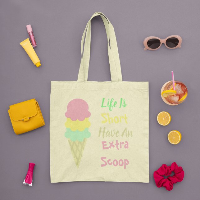 Bolso De Tela Crema de hielo extra Scoop (Subido por el creador)