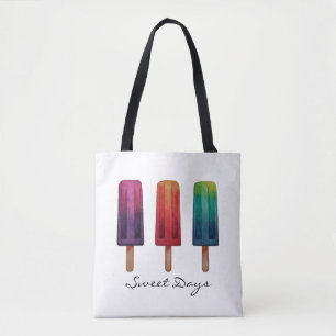 Bolso De Tela Cremas de hielo acuáticas cúrcules popsicas