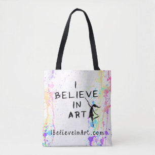 Bolso De Tela Creo en promocional corrida acuarela del arte