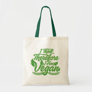 Bolso De Tela Creo Que Por Lo Tanto Soy Vegan