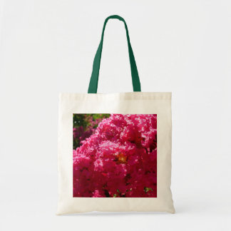 Bolso De Tela Crepe Myrtle Tree Magenta Floral
