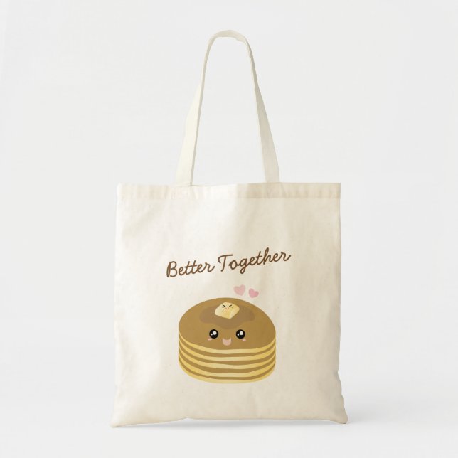Bolso De Tela Crepes de mantequilla lindo mejor juntos Divertido (Frente)