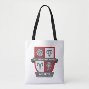 Bolso De Tela Crest de cumpleaños de Aries™ para 1-19 de abril