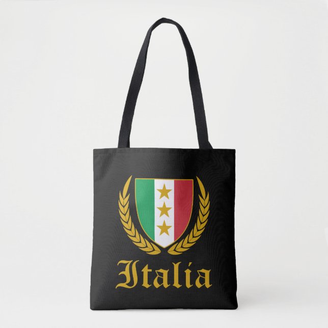 Bolso De Tela Cresta de Italia (Anverso)