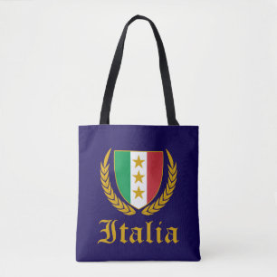 Bolso De Tela Cresta de Italia