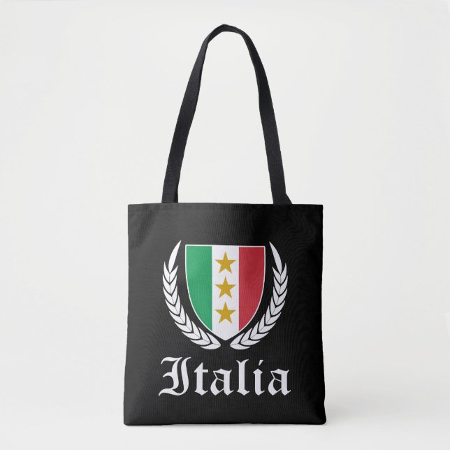 Bolso De Tela Cresta de Italia (Anverso)