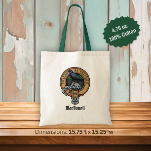 Bolso De Tela Crestón del Clan MacDonell de Glengarry sobre Tart