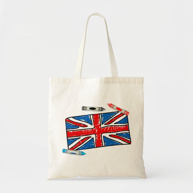 Bolso De Tela Creyón Union Jack (Frente)