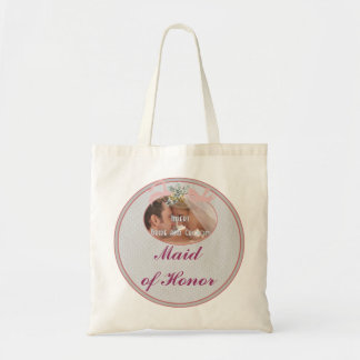 Bolso De Tela Criada clásica de los recuerdos de la boda del