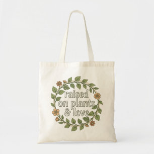 Bolso De Tela Criada en Plantas & Amor Estética Cottagecore Aman