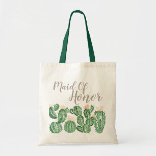 Bolso De Tela Criada suculenta de la fiesta del cactus de la