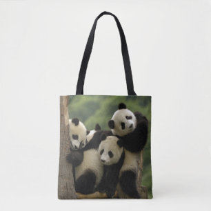 Bolso De Tela Crías de panda gigante (Ailuropoda melanoleuca)
