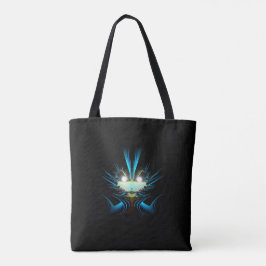 Bolso De Tela Criatura azul luminosa de los ojos