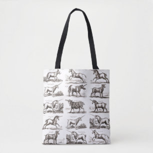 Bolso De Tela Criatura Mítica Clásica Unicorniana