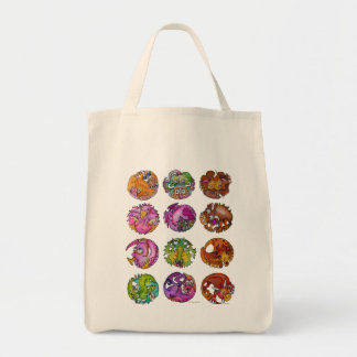 Bolso De Tela Criaturas Imaginarias Juguetonas