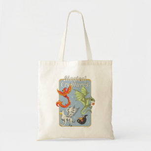 Bolso De Tela Criaturas Mágicas Gráfico Vintage