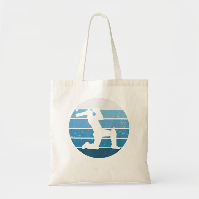 Bolso De Tela Cricket 17\Niños jugadores de cricket (Frente)