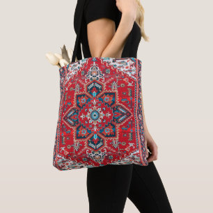 Bolso De Tela Crimson Heirloom: Arte de alfombras de patrimonio 