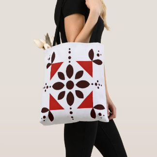 Bolso De Tela Crimson Petal Burst Tote Bag