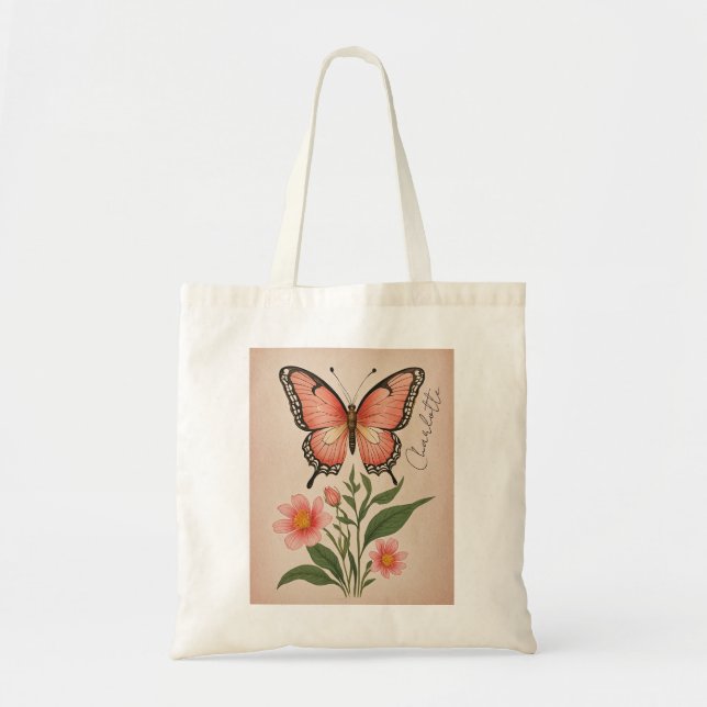 Bolso De Tela Crimson Serenade Personalizada (Frente)