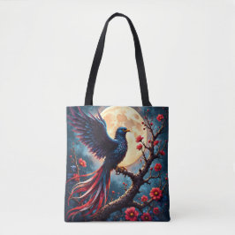 Bolso De Tela Crimsonwing bajo la luz de la luna – Ave de fantas