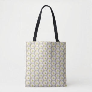 Bolso De Tela Crisantemo blanco