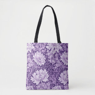 Bolso De Tela Crisantemo morado, William Morris