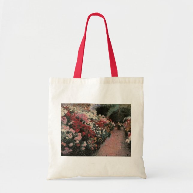 Bolso De Tela Crisantemos por Dennis Bunker Miller, Bella Artes (Frente)