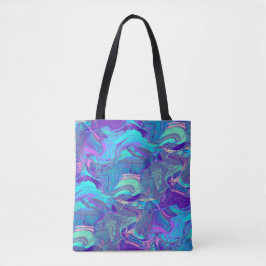 Bolso De Tela cristal de un ala de hadas - azul y violeta: