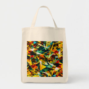 Bolso De Tela Cristal de Vidrio Geométrico Abstracto Moderno y C