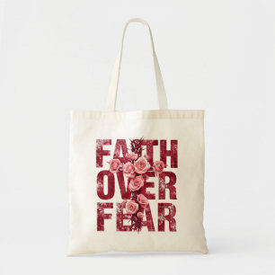 Bolso De Tela Cristianismo de Fe sobre Miedo
