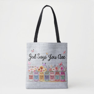 Bolso De Tela Cristiano inspirador dice
