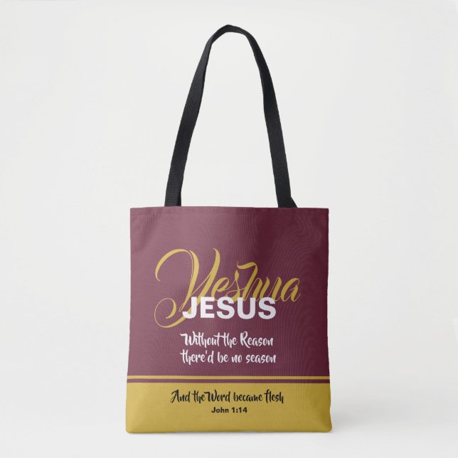 Bolso De Tela cristiano | JESUS RAASON | Navidad (Anverso)