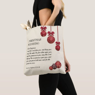 Bolso De Tela cristiano   QUE JEHOVAH TE BENDIGA   NAVIDADES