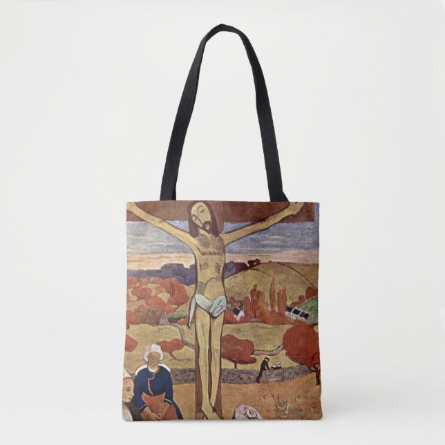 Bolso De Tela Cristo Amarillo de Paul Gauguin, Bella Artes Vinta (Anverso)