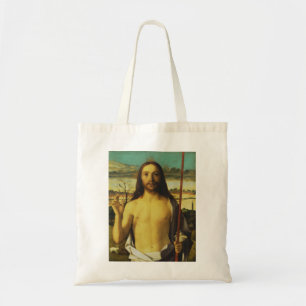 Bolso De Tela Cristo bendiciendo por Giovanni Bellini