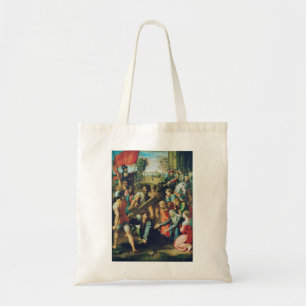 Bolso De Tela Cristo cayendo de camino al Calvario