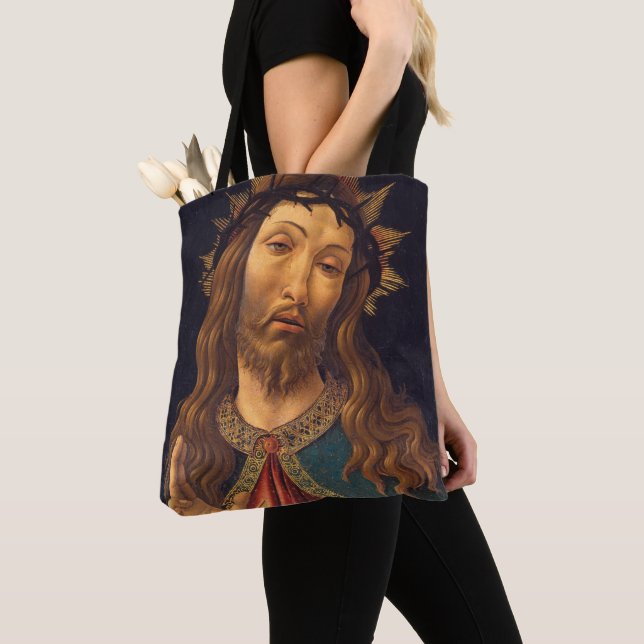 Bolso De Tela Cristo coronado de espinas por Sandro Botticelli (Detalle)