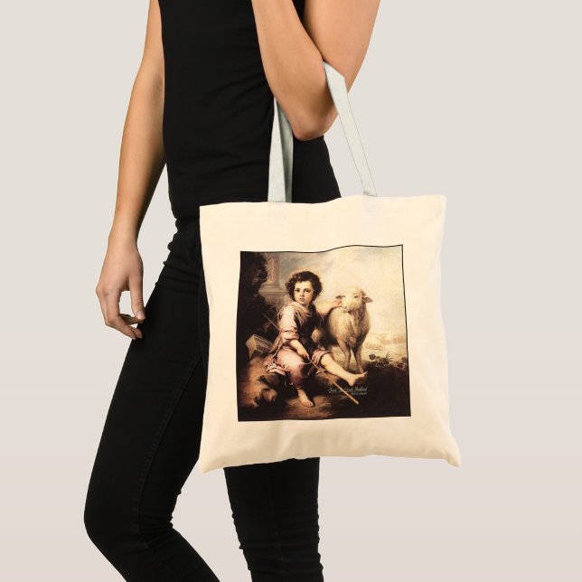 Bolso De Tela Cristo El Buen Pastor (Anverso (producto))