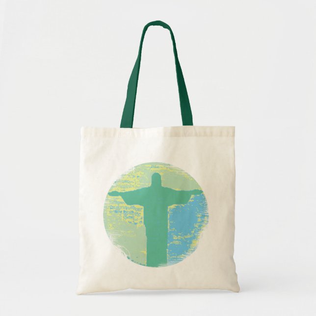 Bolso De Tela Cristo, el Redentor RJ (Frente)