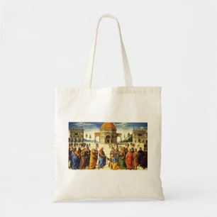 Bolso De Tela Cristo entregando las llaves a San Pedro
