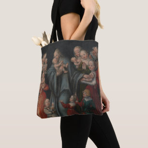 Bolso De Tela Cristo que bendice a los niños